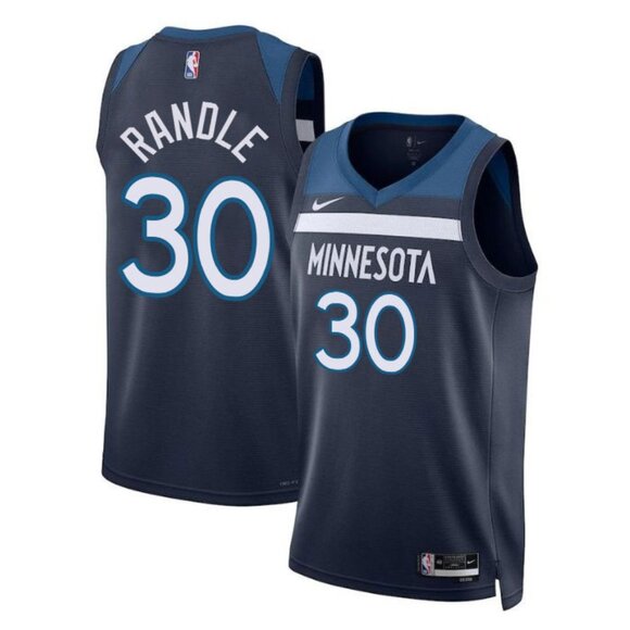 Mens Julius Randle Stitched Jersey Navy - Picture 1 of 1
